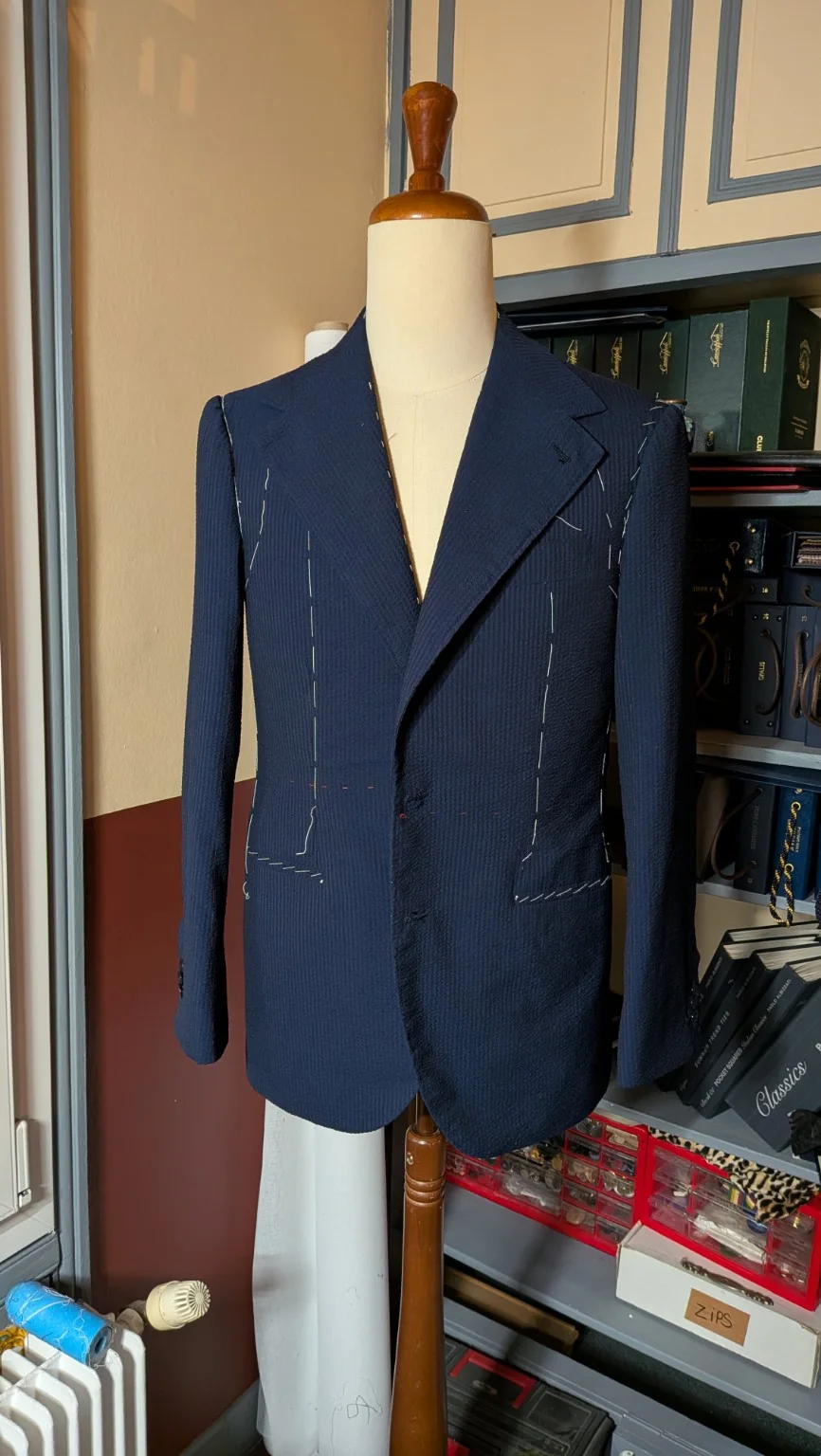 Veste bleue Sartoria Florio