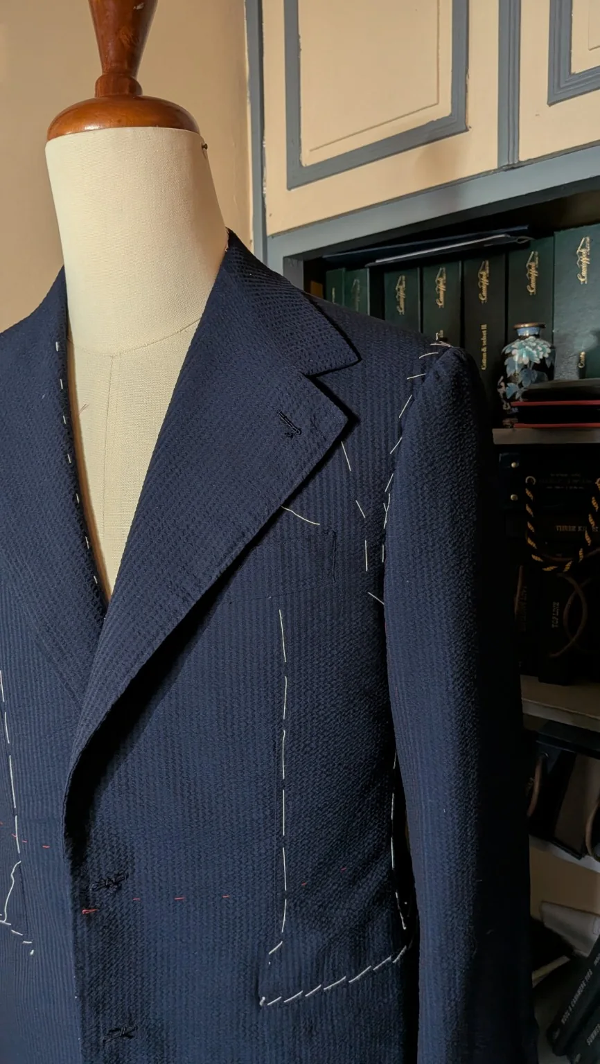 Basted lapel
